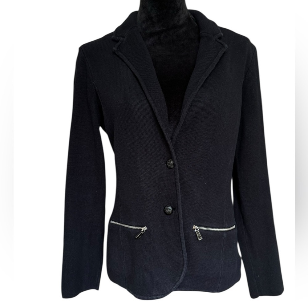 Lauren Ralph Lauren Women’s  Black  button up cardigan Size Medium​